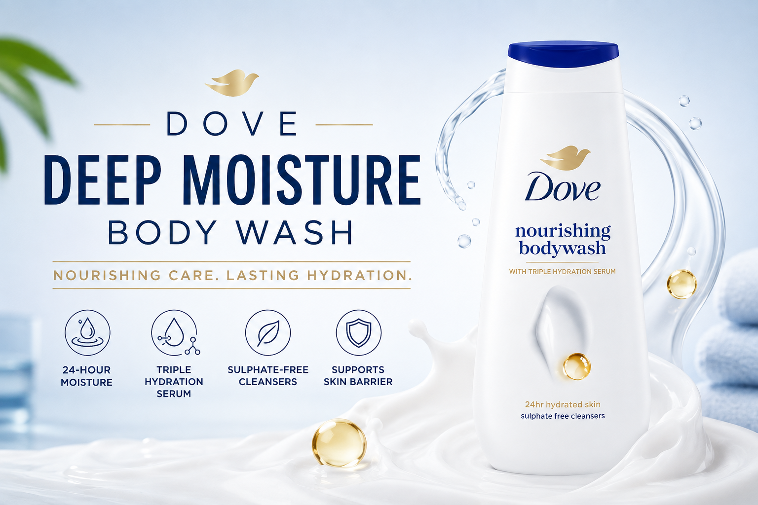 Deep Moisture Body Wash for Dry Skin | Dove