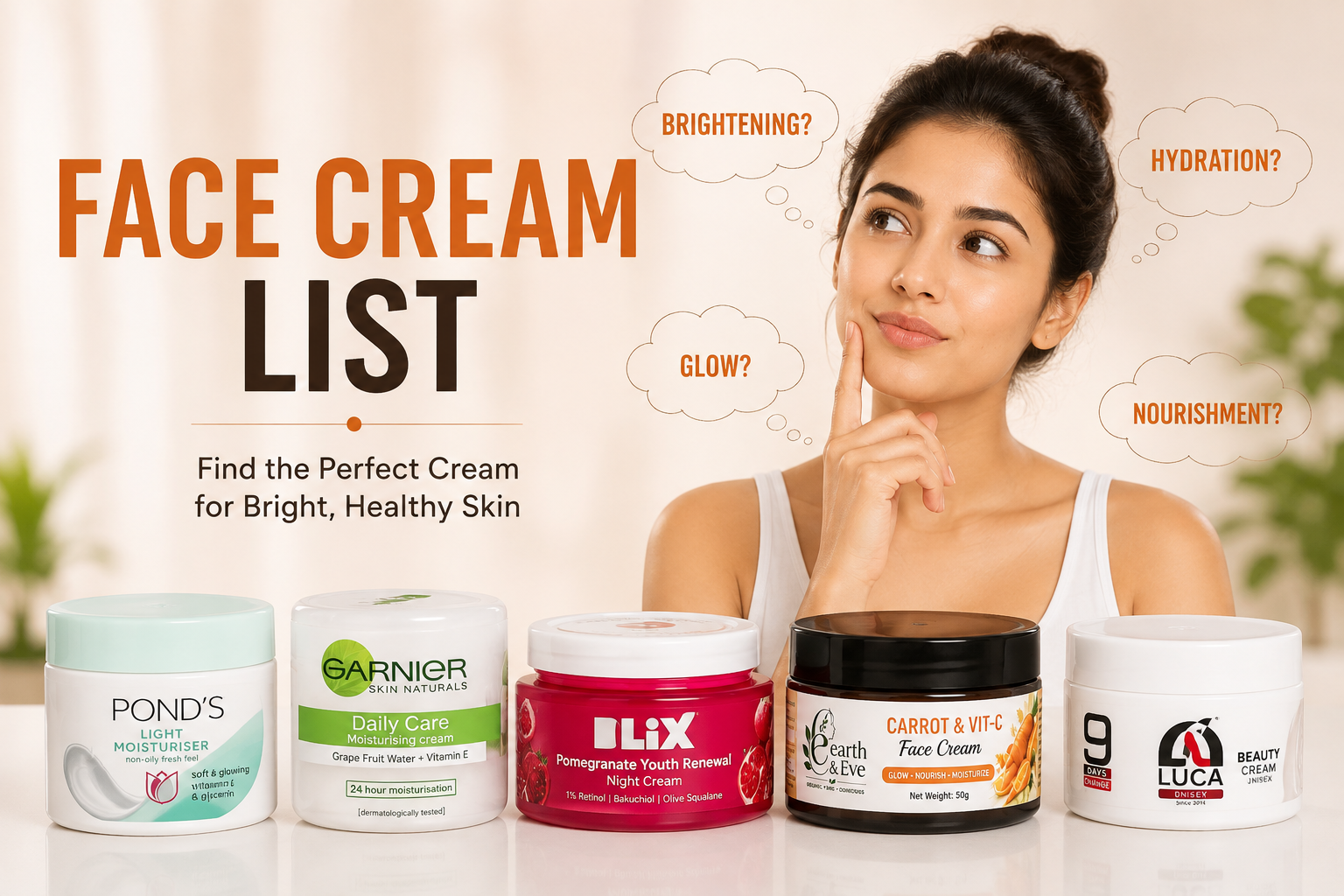 face cream list in india