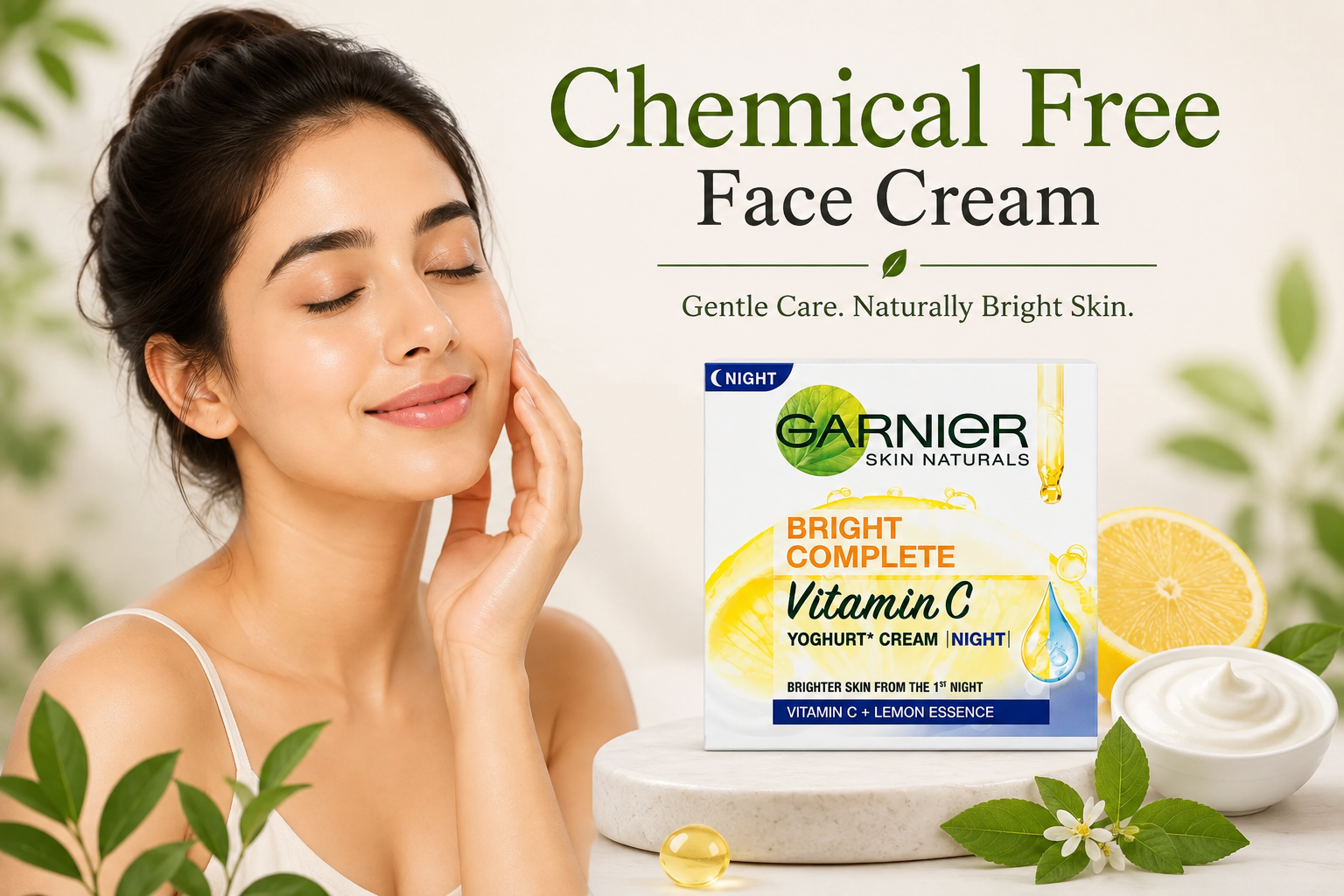 chemical free face cream for women