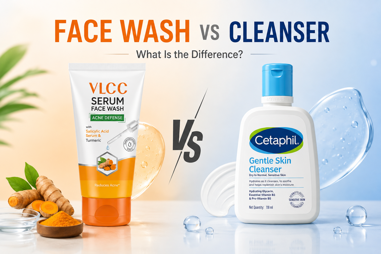 face wash vs cleanser