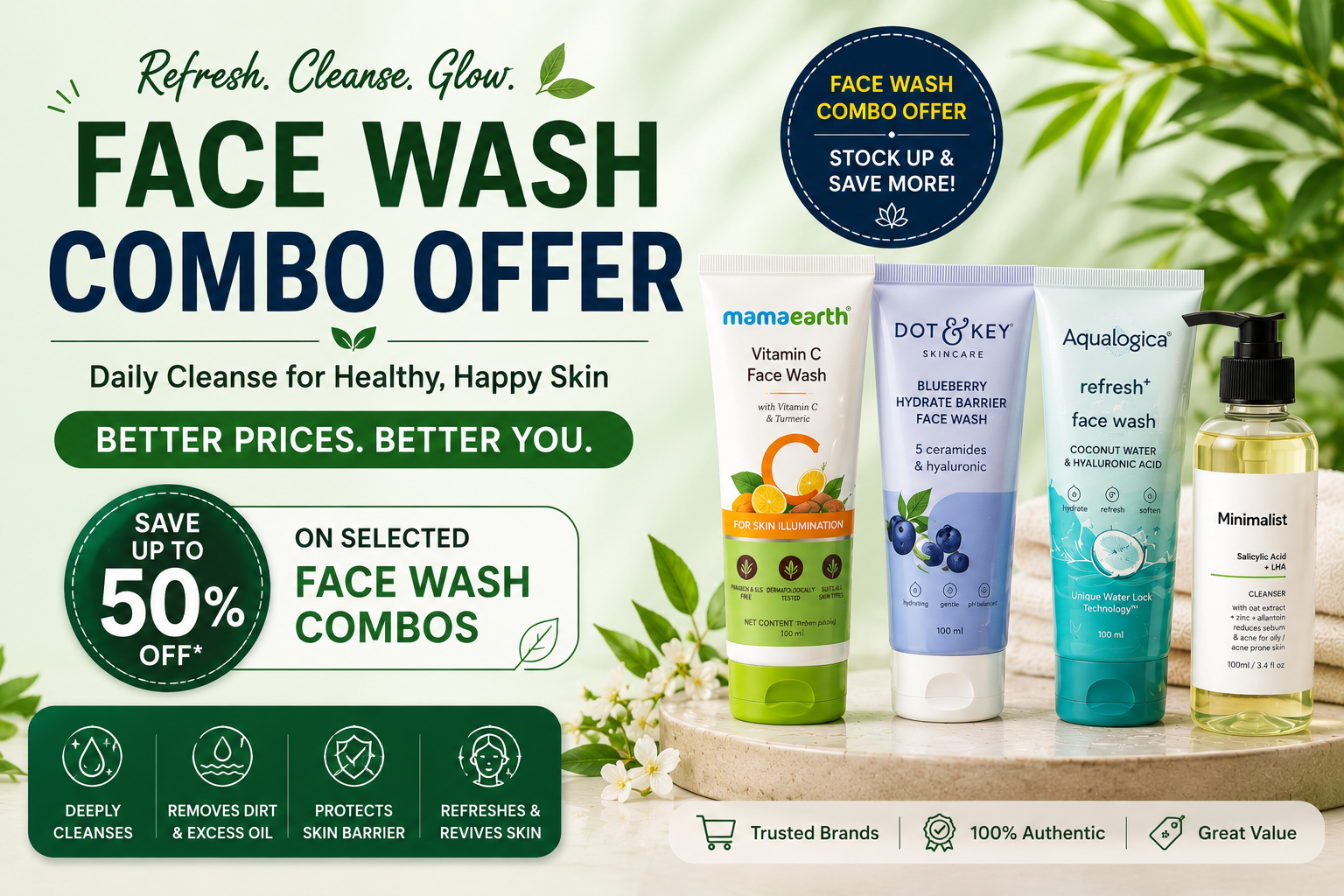 face wash combo offer