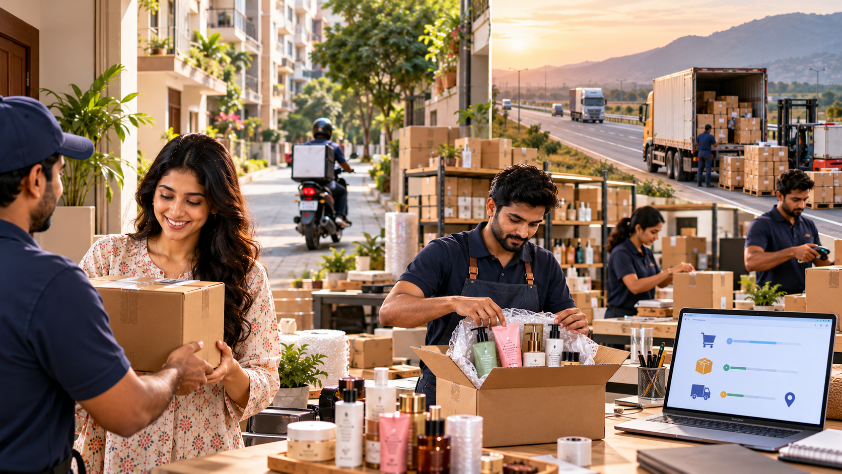 MYKSHI local and long distance delivery process