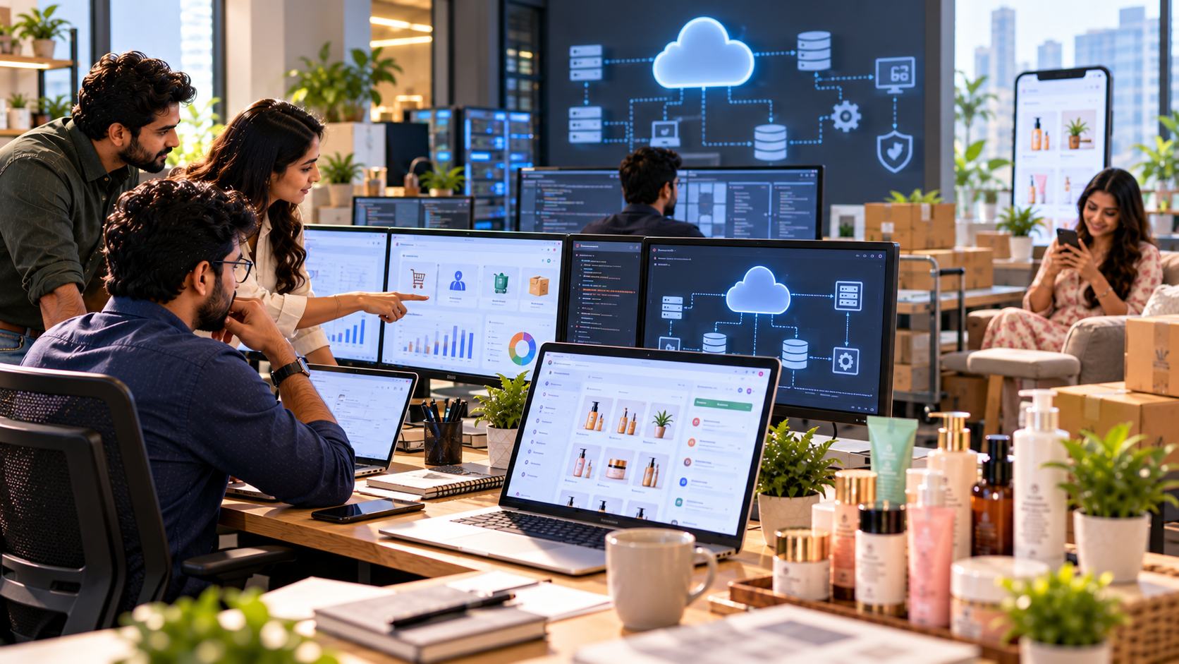 Cloud infrastructure supporting MYKSHI e-commerce platform