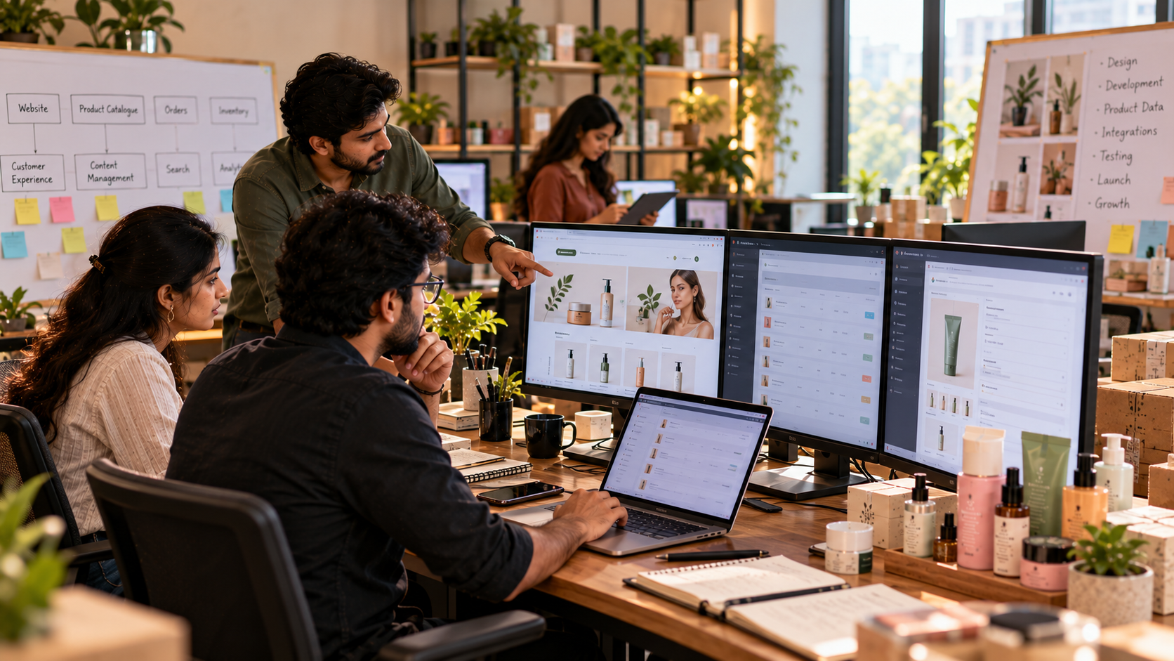 Mykshi digital infrastructure powering an e-commerce platform
