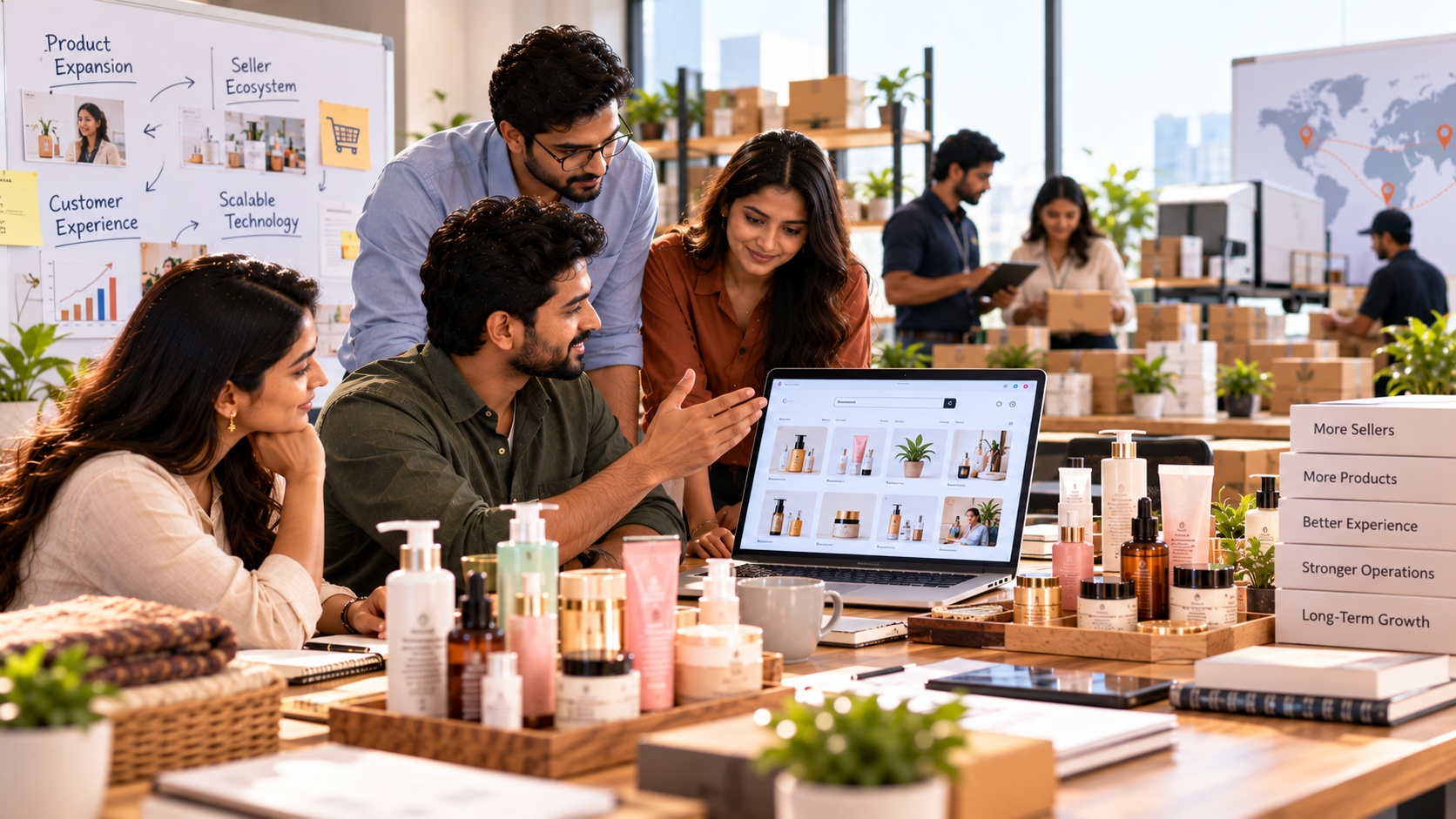 e-commerce platform scaling through technology and marketplace growth