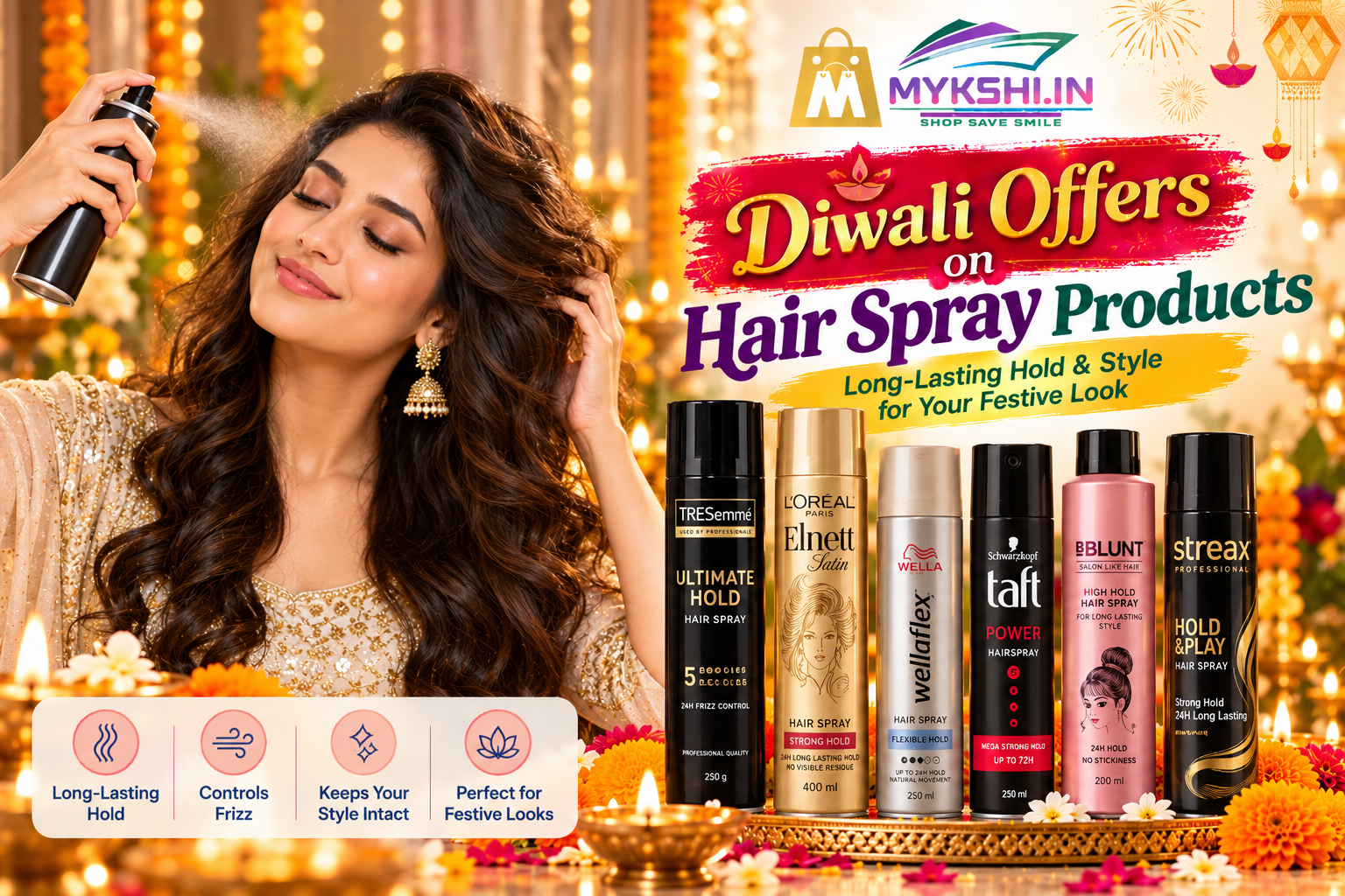Hair spray for Diwali 2026