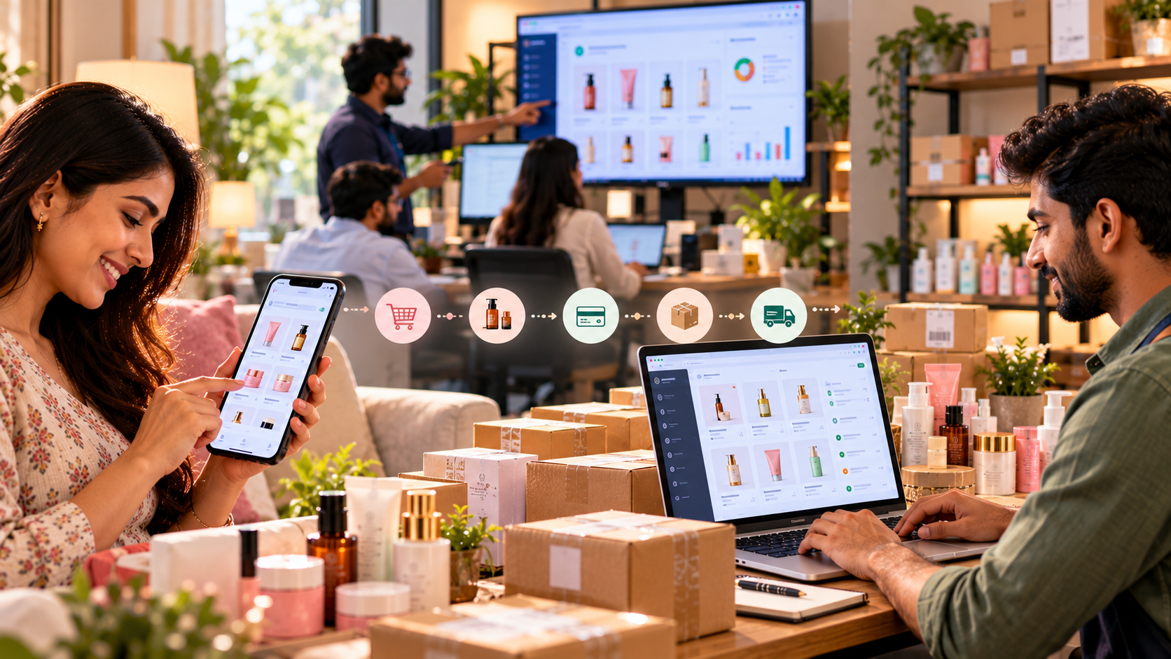 Technology connecting MYKSHI sellers and customers through an e-commerce marketplace